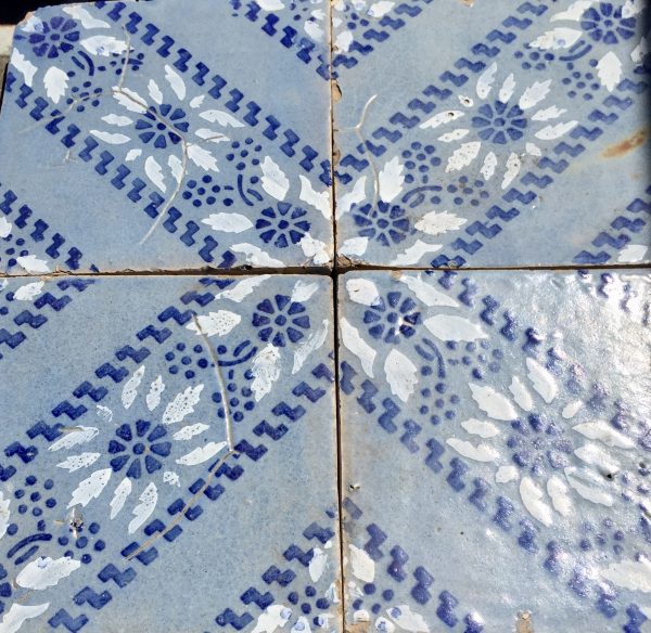 4 x 19th century Italian tiles by A Conti