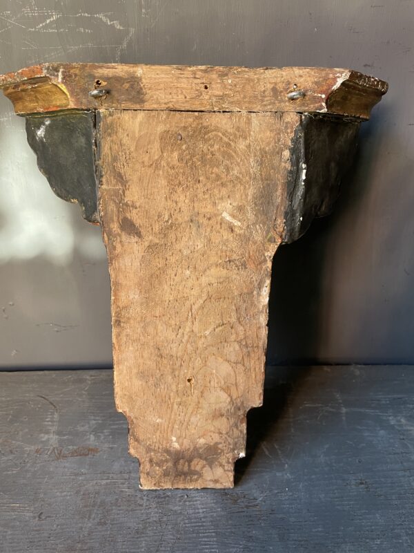 Painted 19th century angel console. - Image 4