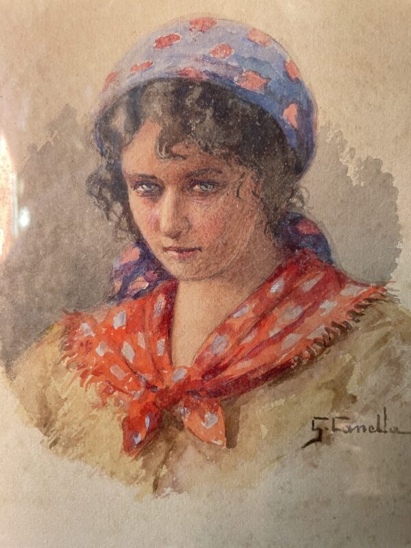 A pair of very fine water colours by Giuseppe Canella. - Image 5