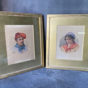 A pair of very fine water colours by Giuseppe Canella.