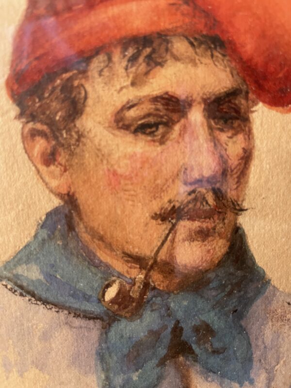 A pair of very fine water colours by Giuseppe Canella. - Image 7
