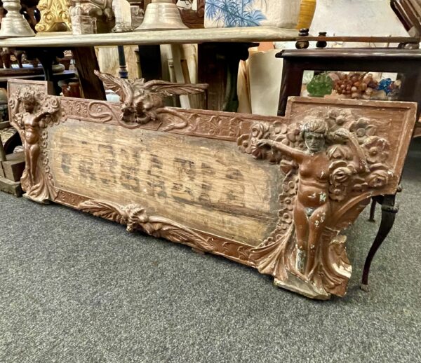 Carved wood,19th century Pharmacy sign. (Italian)