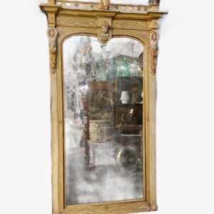 Italian Polychrome 19th century mirror.