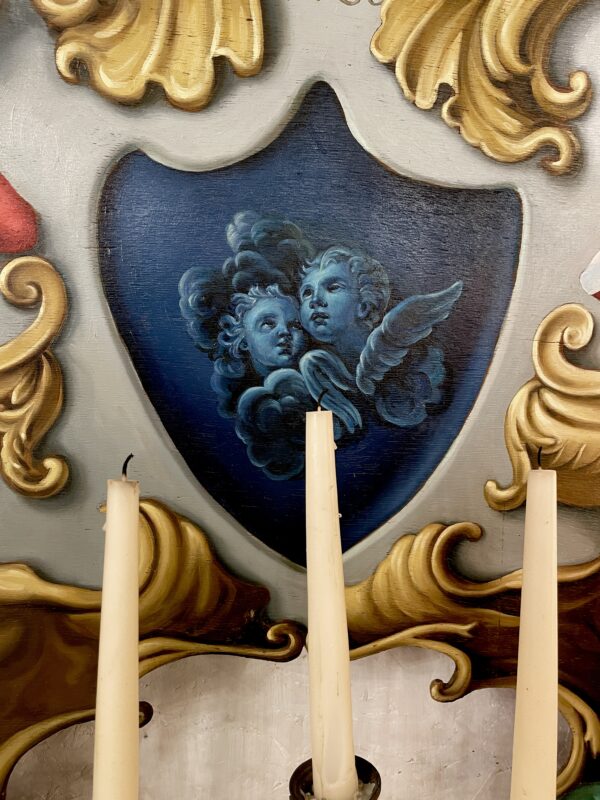 Trompe-L'oeil oil on a wooden panel. - Image 5
