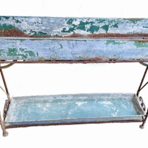 French planter, two tiered, with an ornate stand and two liners (circa 1920)