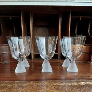 6 crystal Rosenthal Fortuna glasses.