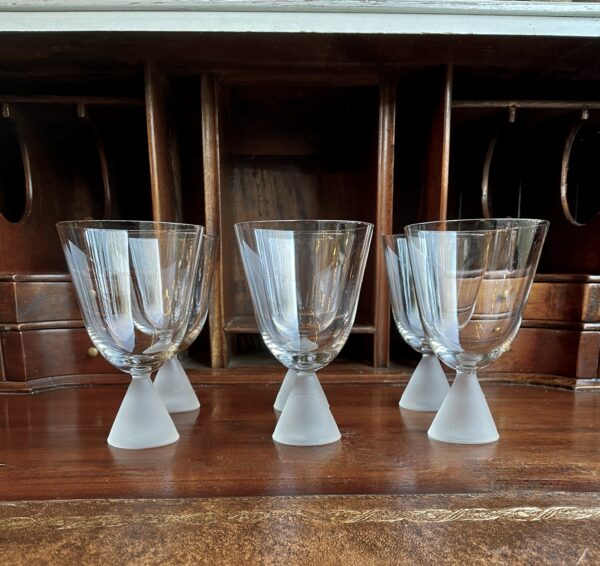 6 crystal Rosenthal Fortuna glasses.