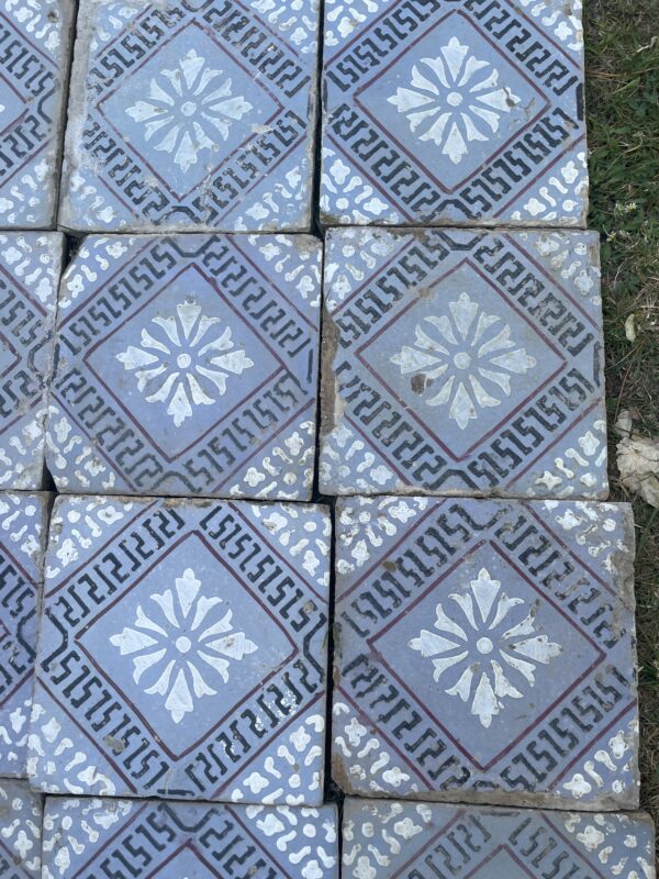 19th century Italian Majolica terracotta tiles. - Image 2