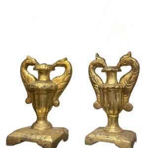 Pair of Italian gilded Anphors. ( circa 1850) HTP