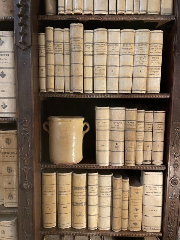 A collection of 19th century Italian law books, with vellum spines. (POA) - Image 4