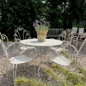 Classical Italian garden set with 4 chairs. ( circa 1950)(THP)