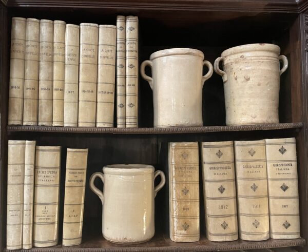 A collection of 19th century Italian law books, with vellum spines. (POA) - Image 2