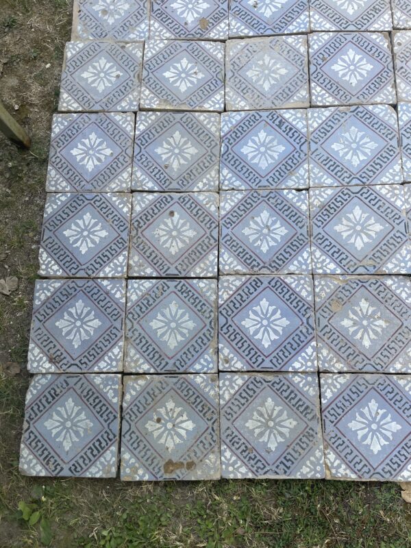 19th century Italian Majolica terracotta tiles. - Image 3