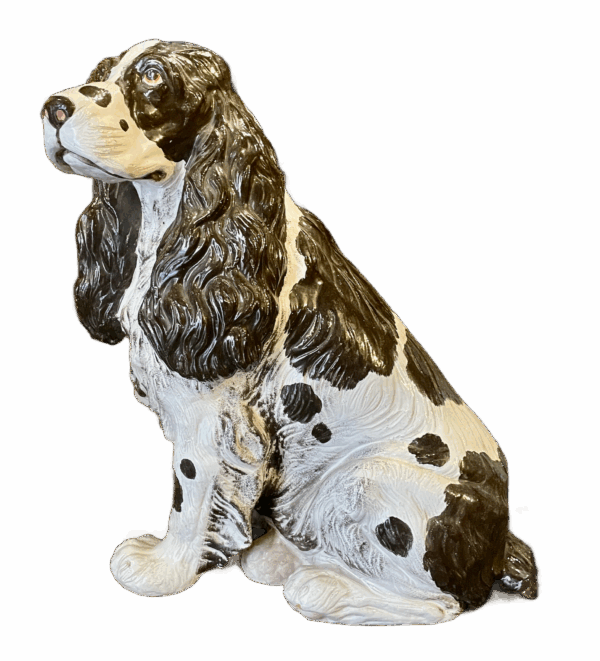 Capodimonte ceramic spaniel. (Mid century)(NHP) - Image 2