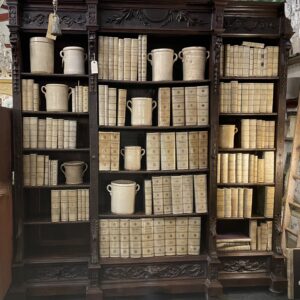 A collection of 19th century Italian law books, with vellum spines. (POA)