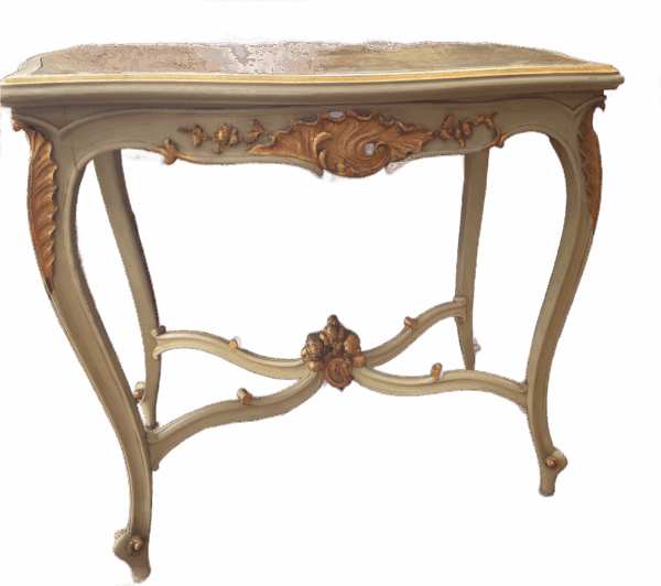 Florentine Italian side table with an onyx marble top. (circa 1900)(HNP) - Image 2