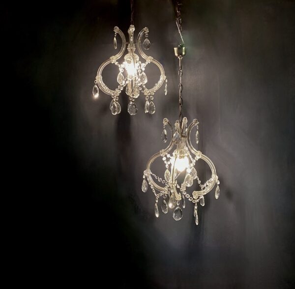 Pair of Florentine pendant lights.(RIP each)