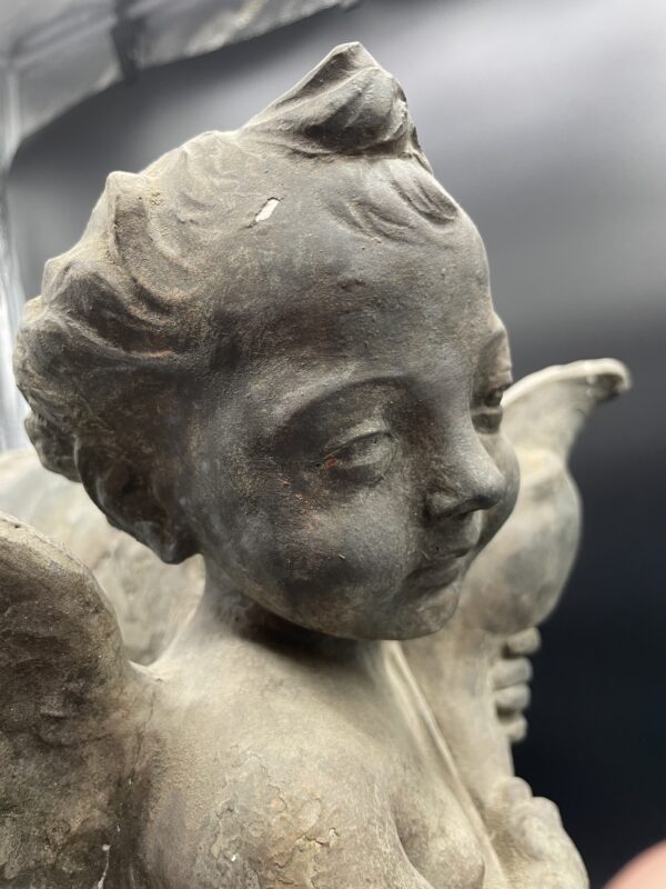 Gesso Angel with dolphin, (circa 1920)OHP - Image 2