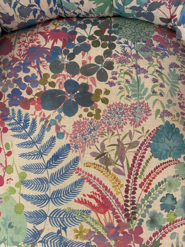 Edwardian slipper chair in Liberty fabric.(GHP) - Image 7