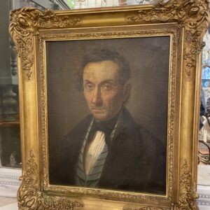 Portrait of 19th century gentleman. Oil on canvas.(OHP)