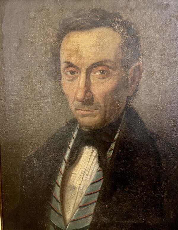 Portrait of 19th century gentleman. Oil on canvas.(OHP) - Image 5