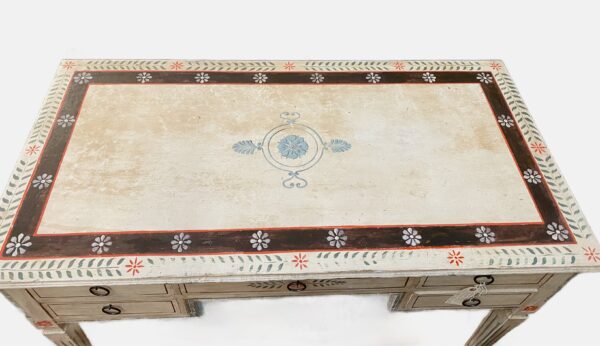 Hand painted Florentine desk (circa 1950) - Image 5