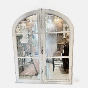 Pair of Industrial window mirrors (circa 1900)(NHP)