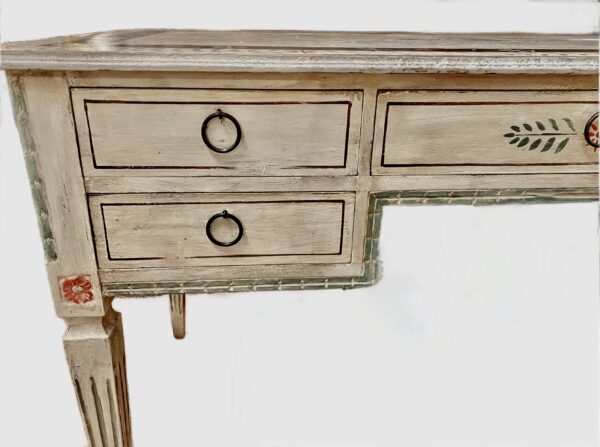 Hand painted Florentine desk (circa 1950) - Image 4