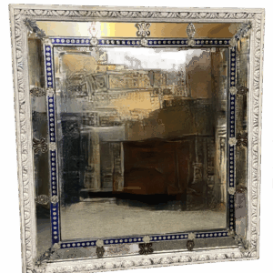 Large Venetian Mirror, with murano mirror glass.(circa 1920)RHP
