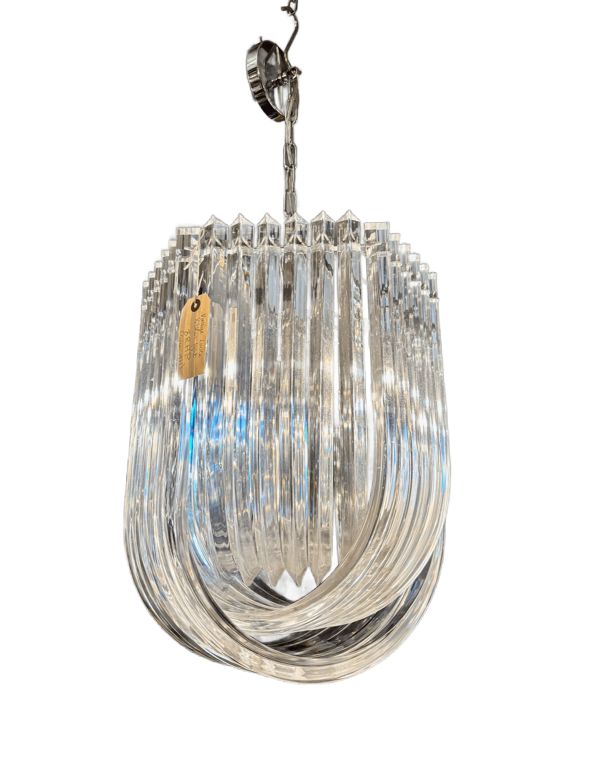 Retro Ribbon light. In Acrylic( After Vennini)(BRHP)