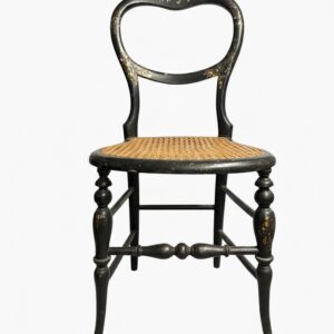 Victorian Ebonized Cane inlaid with Mother of Pearl & Gilding (Circa 1900) (BNP)