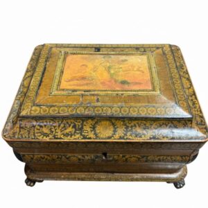 Regency Penwork box with Chinoiserie decoration. (IHP)