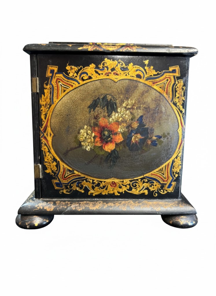 Ebonized English 19th century sewing box. - Image 11