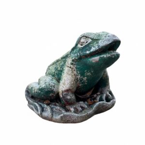 Vintage Stone Cast Frog with Original Paintwork (NP)