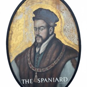 "The Spaniard" Painted metal & Gilded Pub Sign (BNHP)