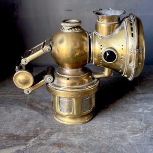 Vintage Brass Joseph Lucas Carbide Bicycle Lamp (BHP)