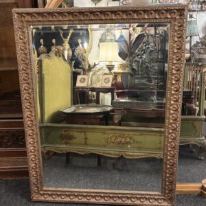 Italian Mirror with a Distressed Gilded Frame