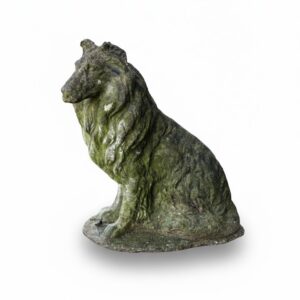 Vintage Stone Cast Dog (NP)
