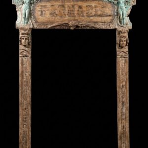 19th century Italian Pharmacy side with carved supports.