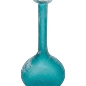 A Murano green glass bottle vase, by Stephano Toso, signed on the base.