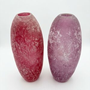 A rare pair of Murano vases by Gino Cenedese, signed and labelled. 31cm (12") high approx.