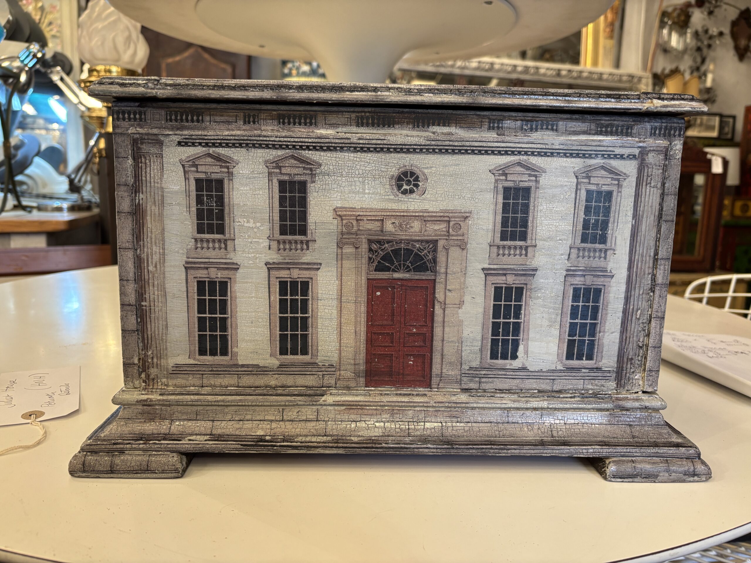 Victorian box decoupaged and hand painted by artist Liz Da Costa. " Juliet Box" - Image 2