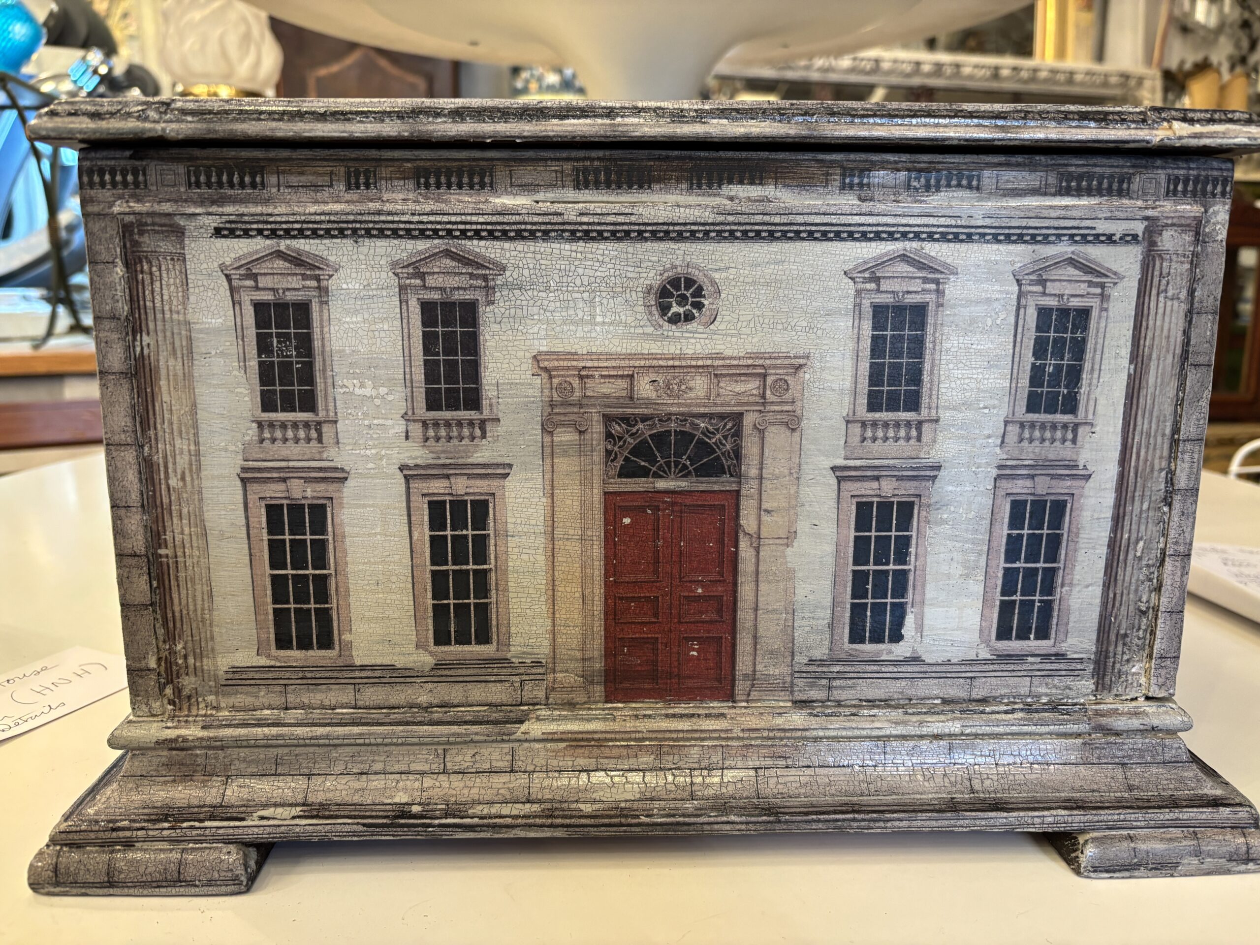 Victorian box decoupaged and hand painted by artist Liz Da Costa. " Juliet Box" - Image 5
