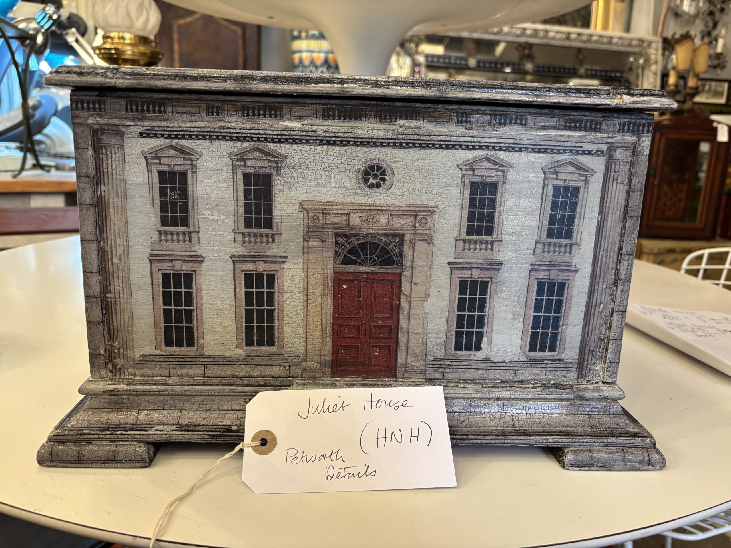 Victorian box decoupaged and hand painted by artist Liz Da Costa. " Juliet Box"